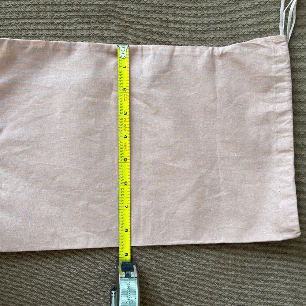 Authentic Miu Miu Rose Pink Shoe Drawstring Dust … - image 3